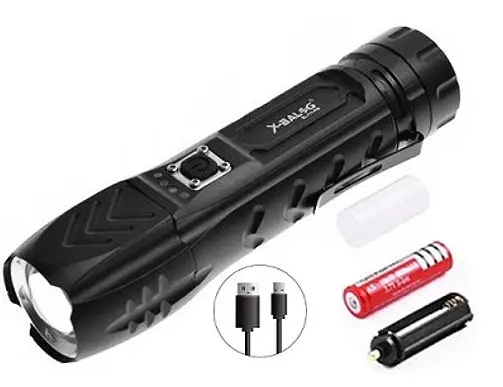Ліхтар X-Balong BL-711-P90 zoom + Power bank + microUSB + 1х18650 + 5 режимів - фото 6