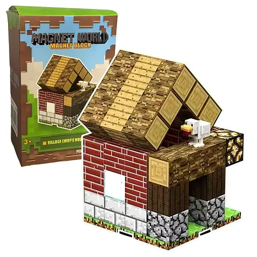 Магнітний конструктор Minecraft Сільський будиночок на 49 деталей (T9906)