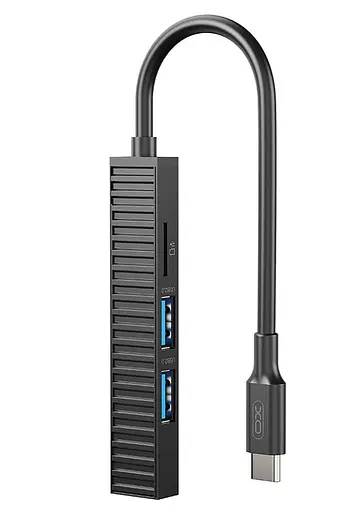 USB-Хаб XO USB Хаб на 4 порти (HUB014B.black) - фото 2