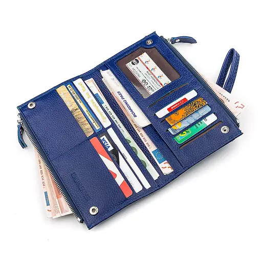 Кожаный женский кошелек (ST420) ST Leather 10х19х2.5 см acs0015554 - фото 4