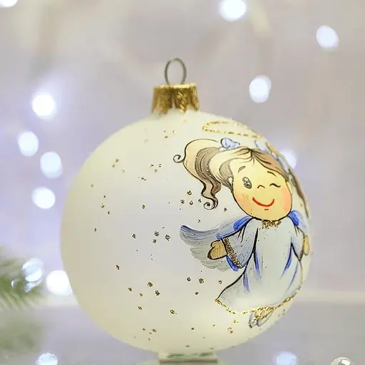 Ялинкова прикраса Санта Шоп Ангелики Бешкетниця скло (4820001112528) - фото 2