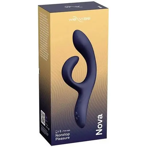 Смарт-вібратор кролик We-Vibe Nova Midnight Blue регульований кут нахилу ствола - фото 9