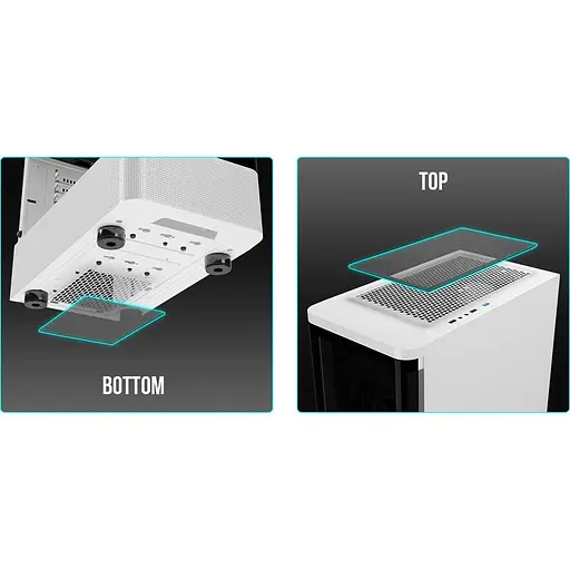 Корпус GAMDIAS TALOS E3 CG WH без БЖ White (4711514501209) - фото 9