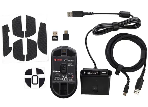 Мышь Bloody R77 Ultra Dock Black (R77 Ultra Dock (Black)) - фото 8