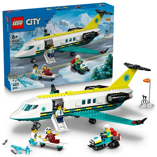 Конструктор LEGO City Самолет скорой медицинской помощи 403 деталей (60465) - фото 4