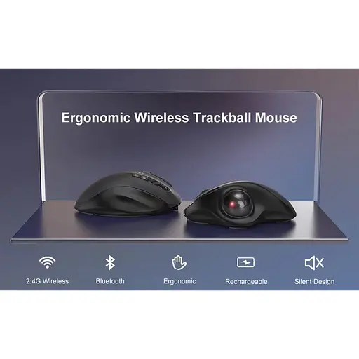 Миша бездротова JOMAA MT50 2,4G Bluetooth Чорний - фото 3