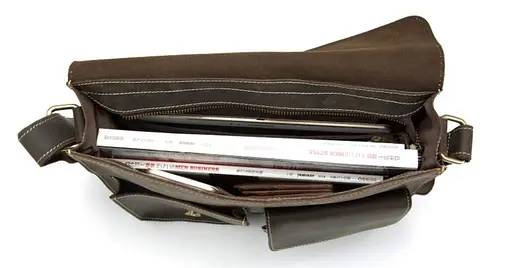 Чоловіча шкіряна сумка Vintage 31,5х26х7 см sum0012919 - фото 4