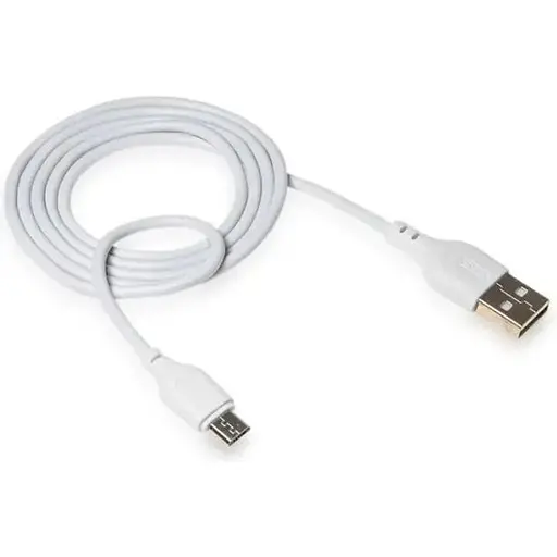 Кабель XO NB103 Bell usb cable Micro 1 м Белый - фото 1