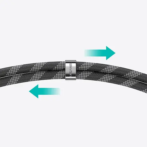 Дата кабель-шнурок Usams US-SJ745 Type-C to Type-C 60W (1.2m) - фото 4