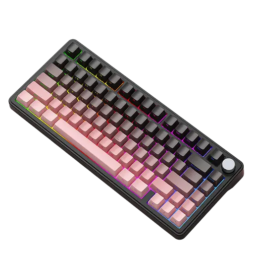 Клавиатура Attack Shark X85 Side Printed RGB Gradient Pink - фото 3