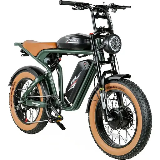 Электровелосипед Samebike Pilot M20 SR Dual Batteries Green [123390] - фото 4