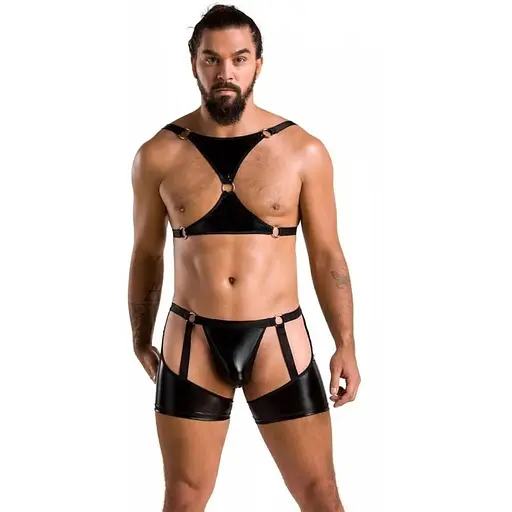 Комплект чоловічий Passion 047 SET ARON L/XL чорний