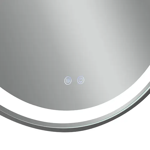 Дзеркало Qtap Gemini 800x700 з LED-підсвічуванням Touch, з антизапотіванням, з димером температури кольору (3000-6500K) Reverse QT2578R8072B - фото 12