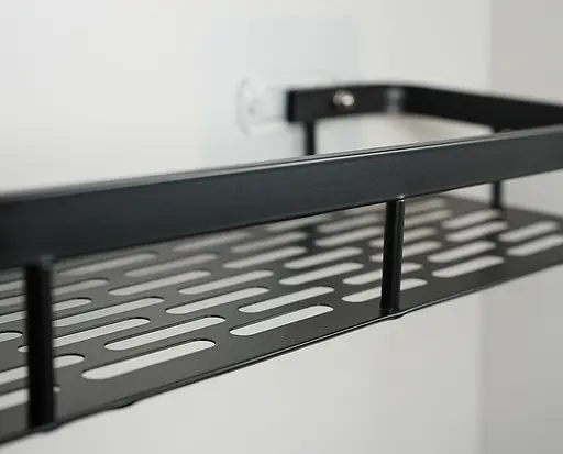 Набір металевих полиць для ванної кімнати Fabrika ONIX 2 шт Чорні  - фото 10