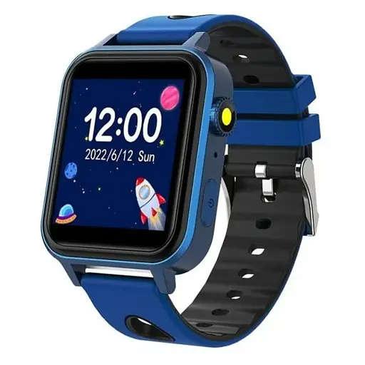 Часы — телефон для детей умные XO h120 Kids puzzle entertainment голубой - фото 1