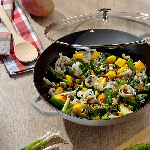 Вок чавунний з кришкою KELA Calido, 36 см, 4,0л (12610) - фото 3