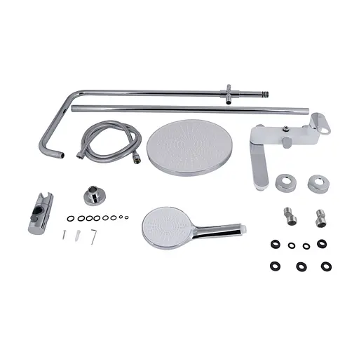 Душова система універсальна Qtap Jay на три споживача (з виливом) QTJAY111CRW45555 Chrome/White, Білий - фото 8