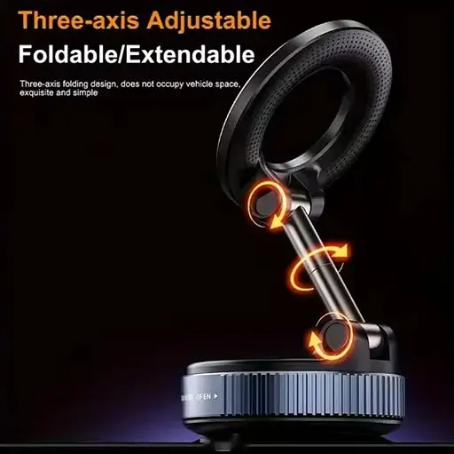 Магнитный держатель для телефона X68/K007с вакуумный присос 360°  - фото 4