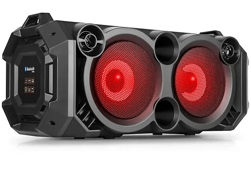 Портативна колонка бумбокс REAL-EL RX751 Boombox 36W Bluetooth TWS, Караоке, RGB, Чорний - фото 4