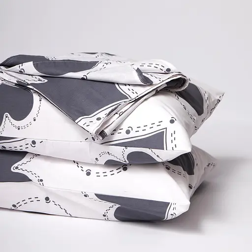 Постельный набор Moon&Star (пододеяльник 175х210 см + 2 наволочки 50х70 см) Бязь Gold Люкс Grey Love - фото 3