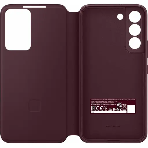 Оригінальний чохол-книжка Samsung для Galaxy S22 Plus S-View Flip Cover Smart Burgundy - фото 4