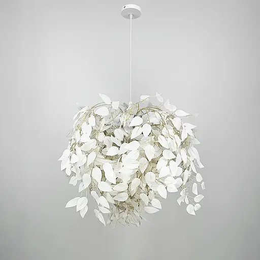 Підвісний білий світильник TRIO у флористичних мотивах d120 см Line.F MJ 185-120 - фото 9
