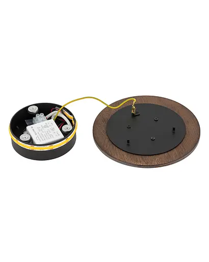 Бра, настенный светильник Nowodvorski 11288 Ring Timber S LED 1x7W 3000K 60Lm IP20 коричневый - фото 7