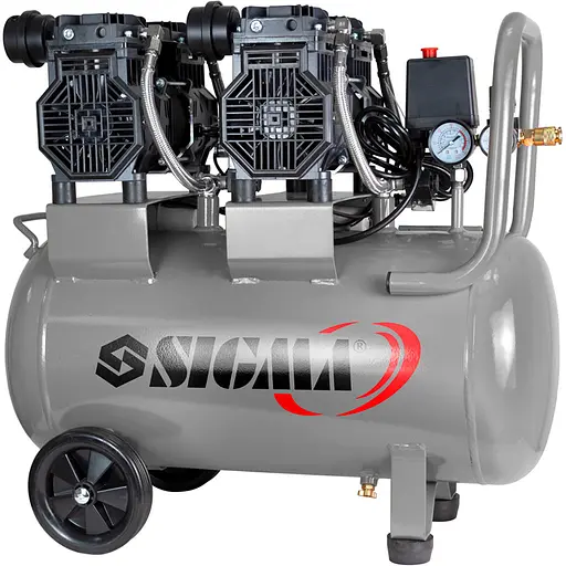 Компрессор четырехцилиндровый безмасляный Sigma 3 кВт 418 л/мин 8бар (7042561) - фото 1