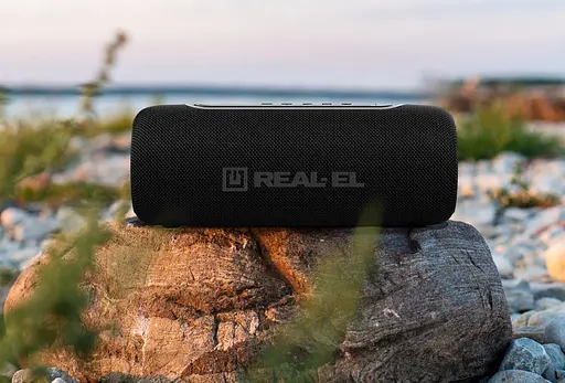 Портативна колонка Real-El RX715 10W Bluetooth TWS, RGB, Black - фото 12