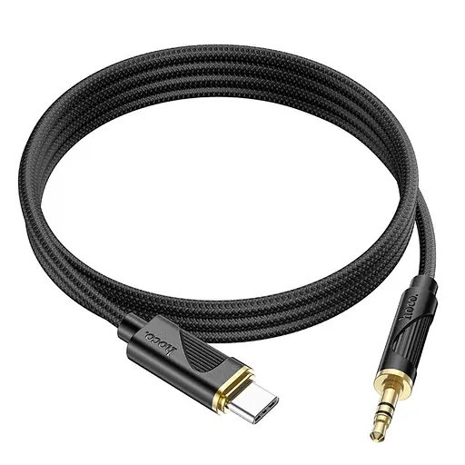 AUX кабель Hoco UPA30 Type-C to Jack 3.5 1 м черный - фото 4