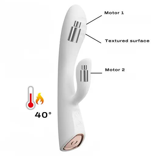 Вибратор-кролик Dorcel Flexi Rabbit 21.2 см белый - фото 6