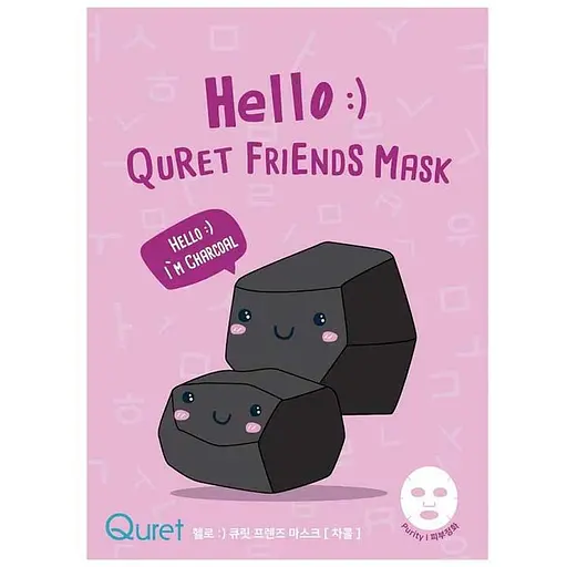 Маска для обличчя Quret Hello Friends очищуюча 25 г - фото 1