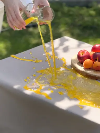 Водовідштовхувальна скатертина Капучино однотон 120х100 см (+ 2 серветки 30х40) - фото 5