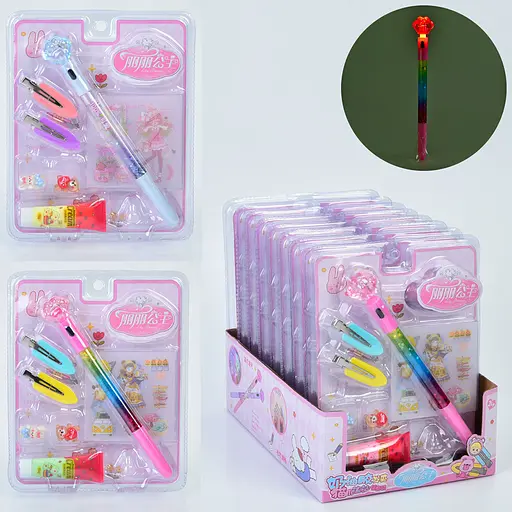 Набір для творчості, прикраси, заколки, наліпки, клей - фото 2