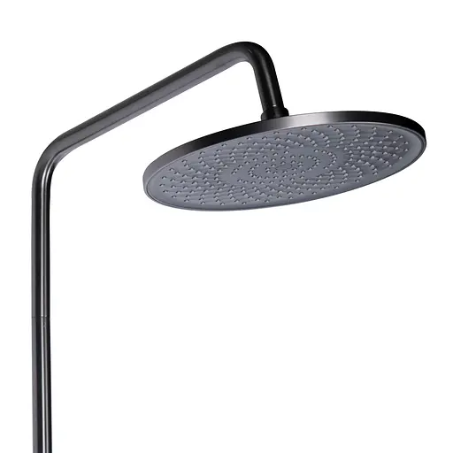 Душевая система универсальная Qtap Vlasta New на три потребителя (с изливом) QTVLA111GMB45651 Gunmetal Black PVD, Шлифованный черный хром - фото 6