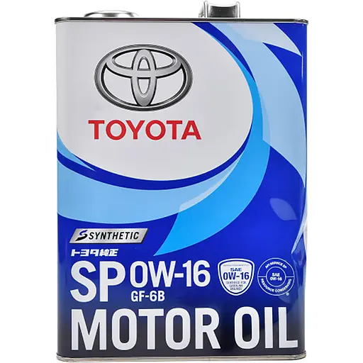 Моторне масло TOYOTA SP/GF-6B 0W-16 (Japan) 4л(08880-13105)