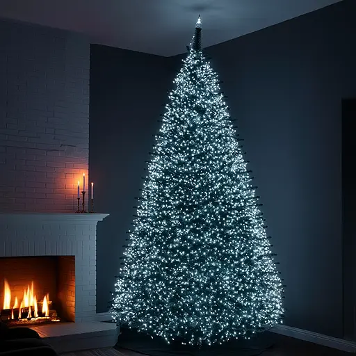 Новорічна гірлянда кімнатна роса 100 м 3000 LED Хвойна лапа зелений провід Білий Garlando D3000L100MGW - фото 2