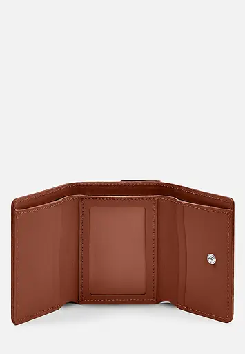 Кожаный кошелек Trinity темно-коричневый краст - фото 3