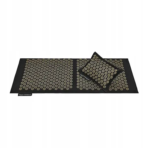 Коврик акупунктурный 4FIZJO Eco Mat Аппликатор Кузнецова с подушкой 130 x 50 см Black/Gold 4FJ0291 (P-5907739313591) - фото 5