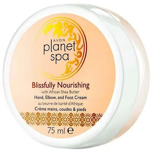 Крем для рук стоп та ліктів Avon з маслом африканського дерева ши Неперевершене живлення 75 мл - фото 1