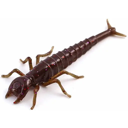 Силікон FishUP Diving Bug 2" (8шт) #050 - Green Pumpkin Brown/Red & Purple