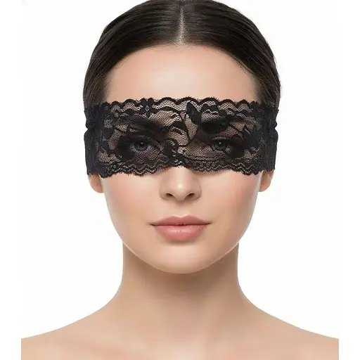 Пов'язка для очей елегантна ажурна One size K0590-1 - фото 1