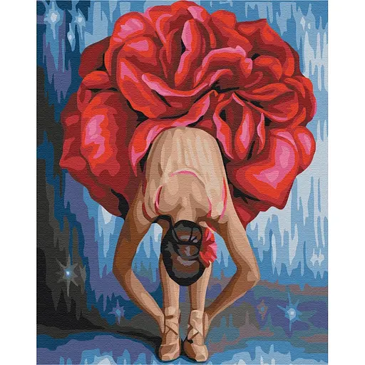 Картина за номерами Квіткова балерина Brushme 40x50 см кольорова 000221203