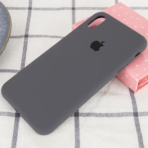 Чохол Silicone Case Full Protective (AA) для Apple iPhone XR (6.1) Сірий / Dark Gray - фото 2