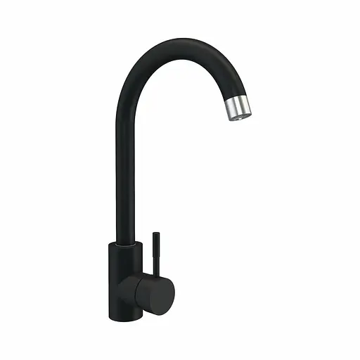 Смеситель для кухни Platinum NА3008A черный матовый - фото 1