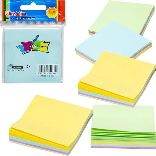 Бумага для заметок "Стикеры" C3, 76 x 76 мм, 100 листов