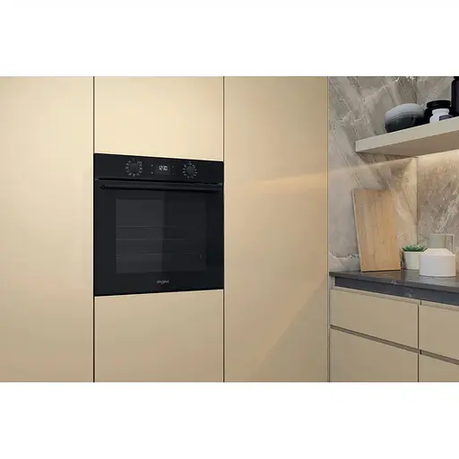 Духовой шкаф электрический Whirlpool 71 л A+ дисплей конвекция телескопические направляющие черный - фото 9