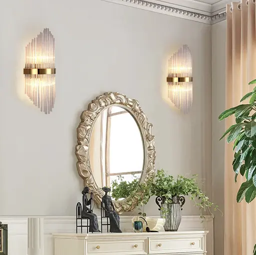 Изящная модель настенного светильника Line F WJ 881/2 S AB - фото 7