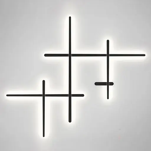 Настенный светильник 135х116 см Line F Арт. NO3-1350*1160 BK - фото 7