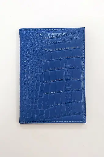 Обложка на паспорт-книжку "Змея/Крокодил" ZS-039 Color-it (6973795230492) Синий - фото 1